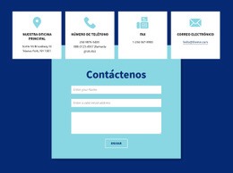 Contáctenos Formulario Y Dirección