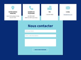 Contactez-Nous Formulaire Et Adresse