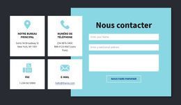 Bloc D'Informations De Contact - Thème WordPress Prêt À L'Emploi
