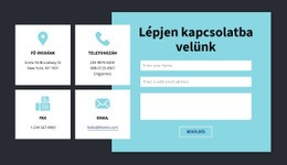 Kapcsolattartási Információ Blokk – A Legjobb Webhelysablon