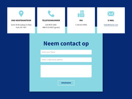 Neem Contact Met Ons Op Via Formulier En Adres