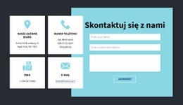 Makieta Ekranu Dla Blok Informacji Kontaktowych