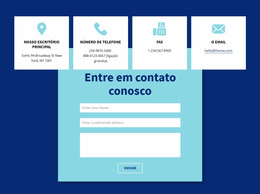 Formulário E Endereço De Contato