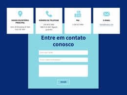 Formulário E Endereço De Contato