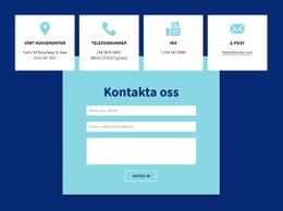 Kontakta Oss Formulär Och Adress Kontaktformulär