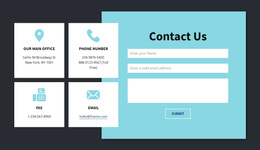 Contact Info Block - Create Beautiful Templates