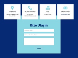 Bize Ulaşın Formu Ve Adresi