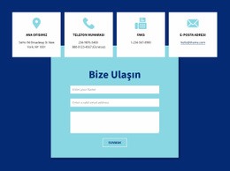 Bize Ulaşın Formu Ve Adresi