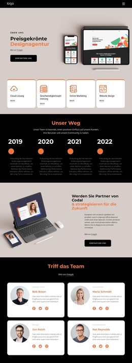 Inspirierende Digitalagentur – Responsives WordPress-Theme