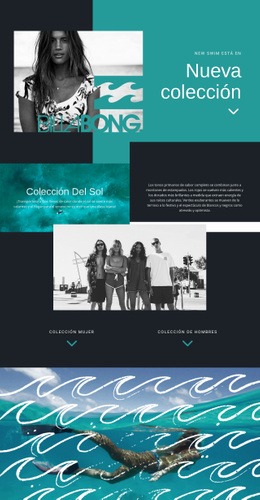 Billabong: Plantilla Web HTML