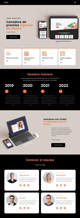 Agencia Digital Inspiradora: Plantilla HTML Adaptable