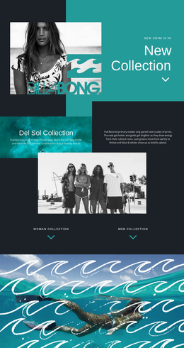 Billabong - Simple One Page Template