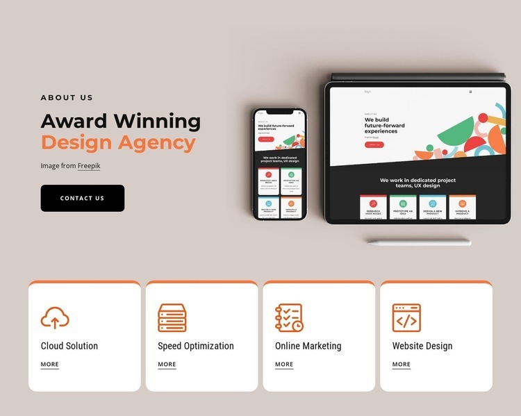 Get the website of your dreams Webflow Template Alternative