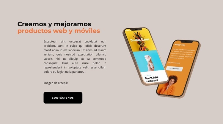Diseños de sitios web que nuestra empresa acaba de lanzar Página de destino