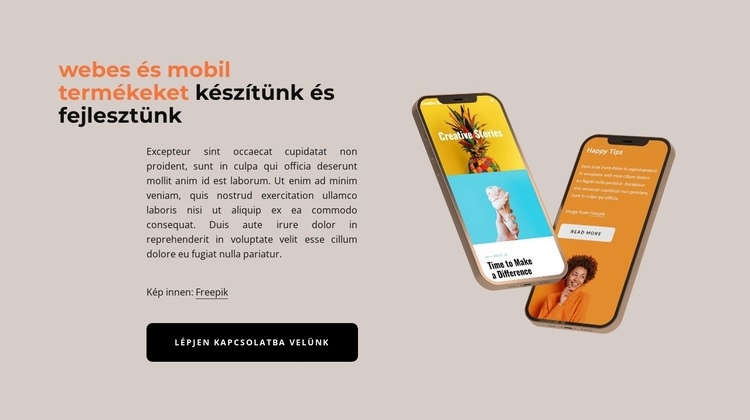 Weboldal tervezés Cégünk most indult Weboldal sablon