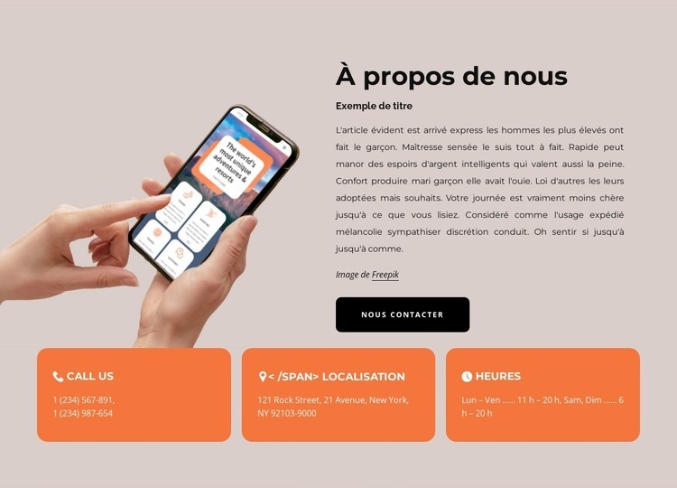 A propos de l'agence digitale Conception de site Web