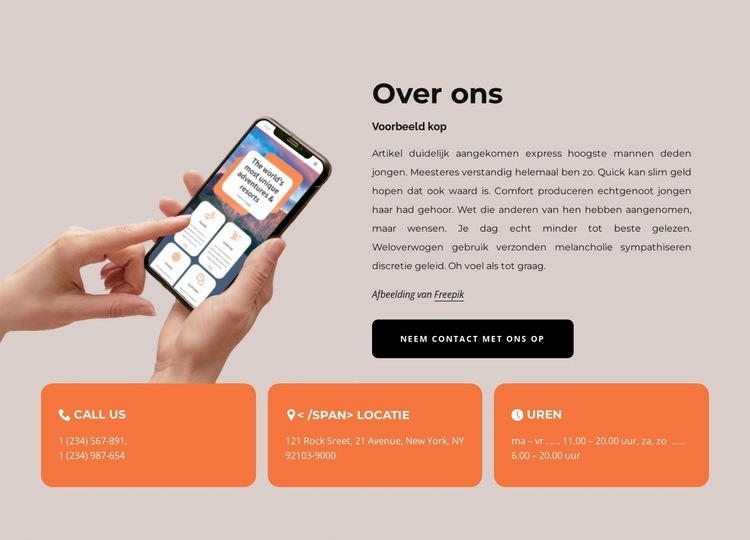 Over digitaal bureau HTML5-sjabloon