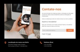 Telefones E Endereço - Modelo HTML5 De Página Única