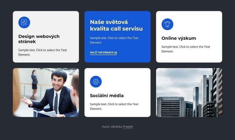 Webové služby, které nabízíme Šablona CSS