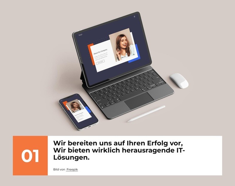 Wir bieten branchenführendes Webdesign Vorlage