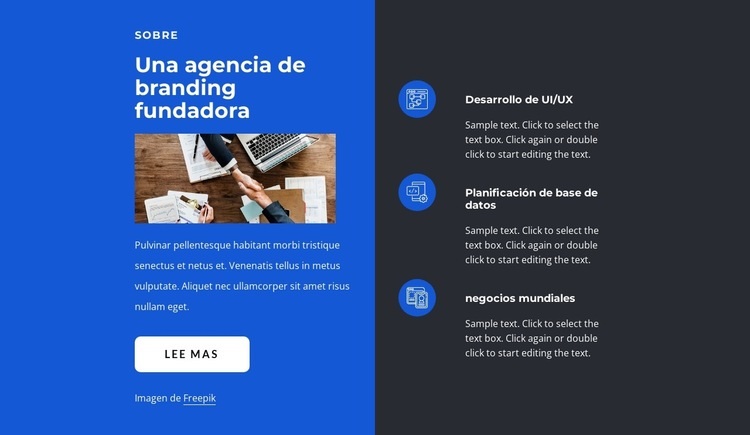 Identidad corporativa y diseño Plantillas de creación de sitios web