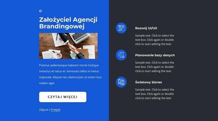 Identyfikacja wizualna i design Szablony do tworzenia witryn internetowych