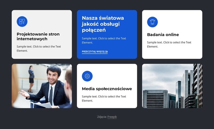 Oferowane przez nas usługi internetowe Szablony do tworzenia witryn internetowych