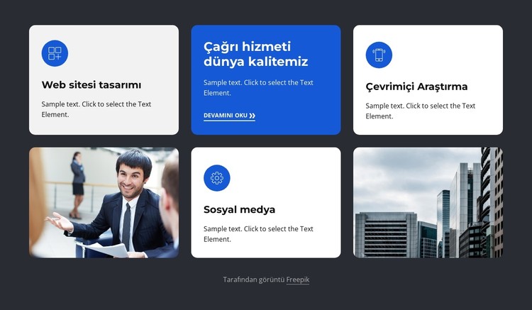 Sunduğumuz web hizmetleri CSS Şablonu