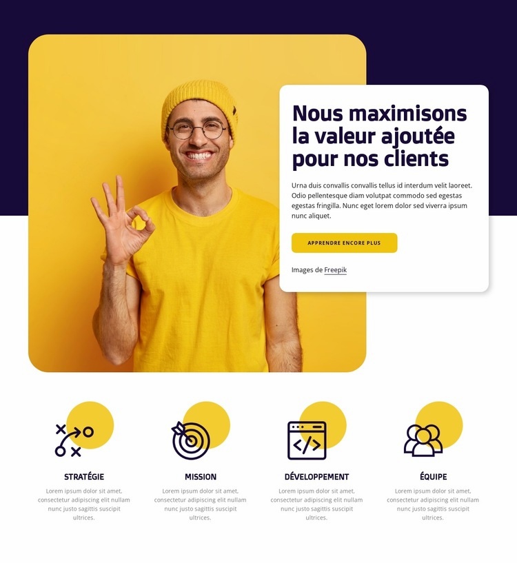 Faire des programmes de motivation Conception de site Web