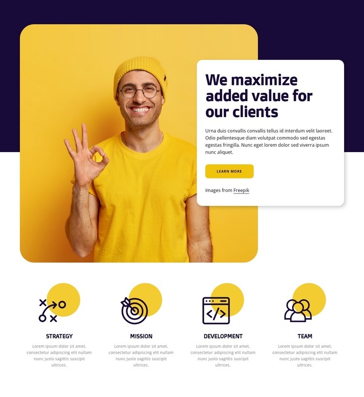 Make motivational programs Homepage Design