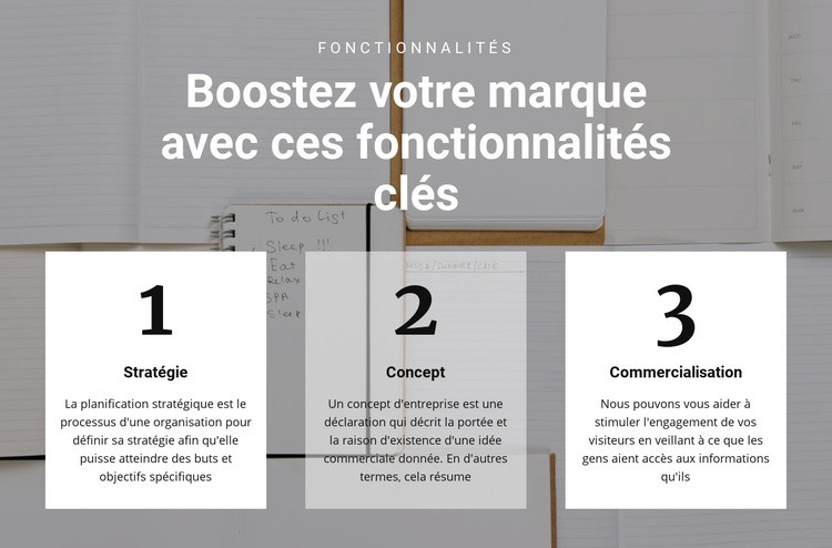 La clé principale du sommet Modèle HTML5