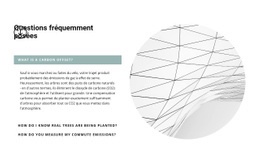 Maquette De Site Web Pour Questions Les Plus Fréquentes Au Travail