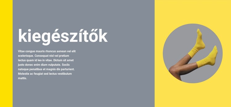 Ruházat és Kiegészítők CSS sablon