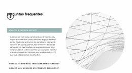 Maquete De Site Para Perguntas Mais Populares No Trabalho