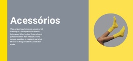 Modelo Web Responsivo Para Roupas E Acessórios