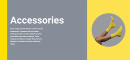 Responsive Web Template For Clothing Accessories