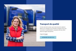 Transport De Qualité - Créateur De Site