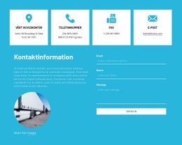 Gratis CSS För Kontaktinformation Med Ikoner