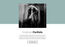Website-Layout Für Portfolio Des Illustrators
