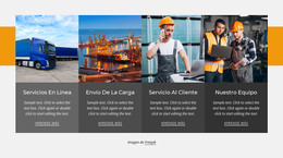 Camiones Locales Y Domésticos: Plantilla De Página HTML