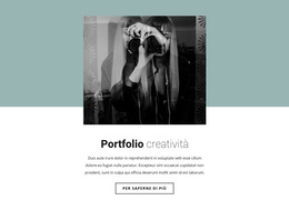 Layout Del Sito Web Per Portfolio Di Illustrator
