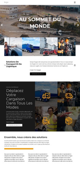 Gestion Des Transports Et De La Logistique Conception De Sites Web