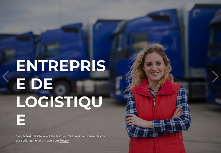 Solutions de transport innovantes Créateur de site Web HTML