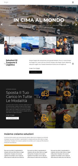 Generatore Di Siti Web Esclusivo Per Gestione Dei Trasporti E Della Logistica