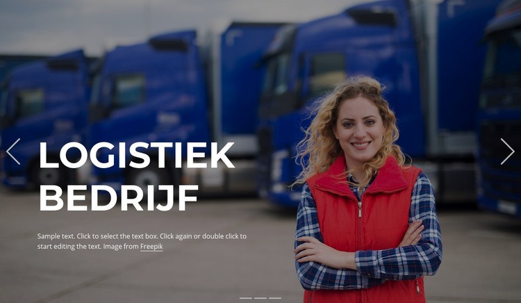 Innovatieve transportoplossingen Website Builder-sjablonen