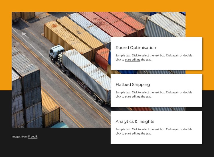 Container shipping company CSS Template