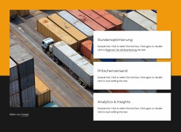 Containerschifffahrtsgesellschaft – Benutzerfreundliche HTML5-Vorlage