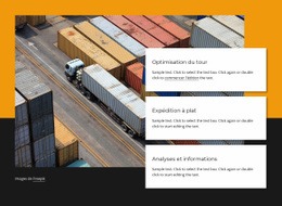 Compagnie De Transport De Conteneurs – Modèle HTML5 Facile À Utiliser