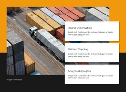 Most Creative Homepage Design For Container Shipping Company