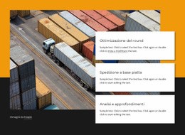 Compagnia Di Spedizioni Di Container - Pagina Di Destinazione Moderna